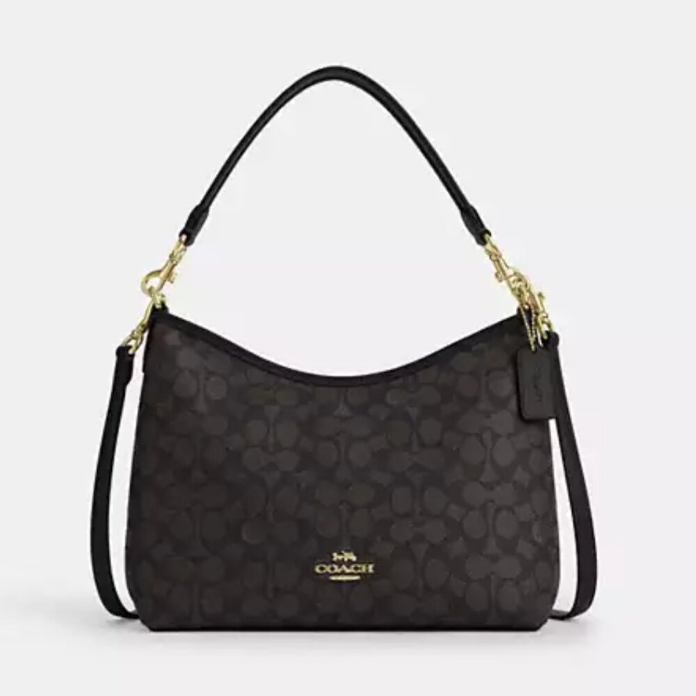 Coach Laurel Shoulder Bag In Signature Canvas CV975